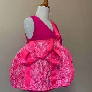 VICTORIAS SECRET PINK canvas recycled zippered blend duffel bag NWT